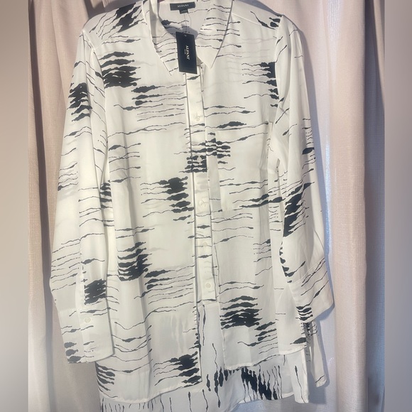 ALFANI
Plus Size Layered-Look Printed Blouse - Picture 3 of 7